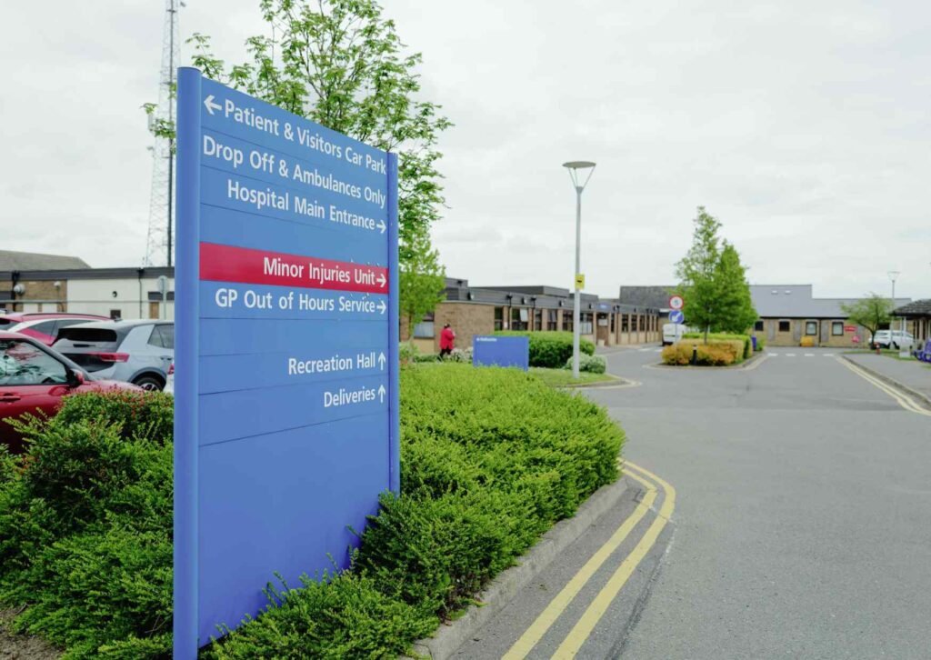 The patient at the hospital asked, 'Did you get a parking space?''